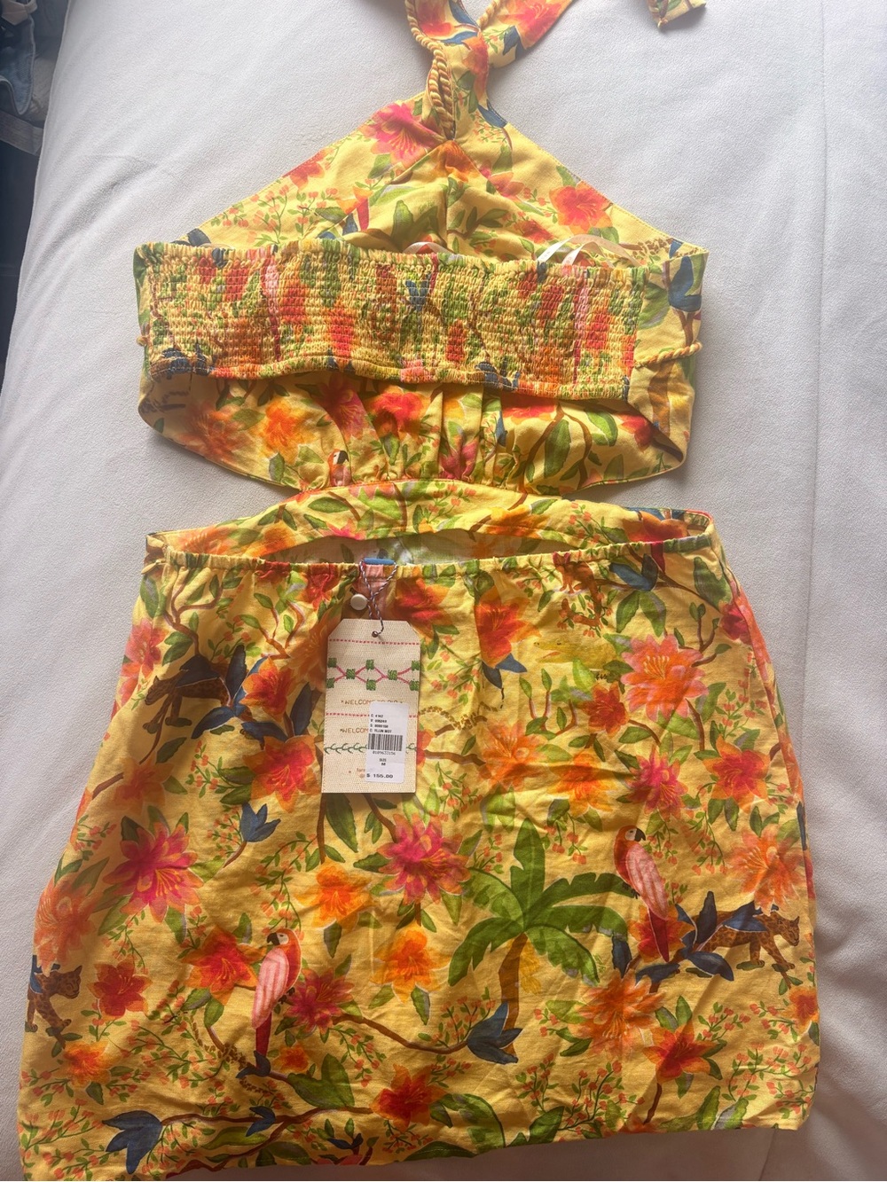 Farm Rio Halter Mini Dress - Picture 3 of 6